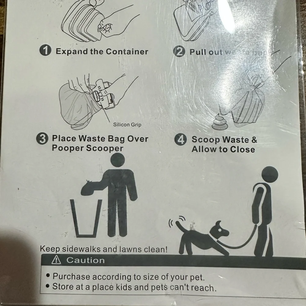 Blue Dog Waste Bag Dispenser